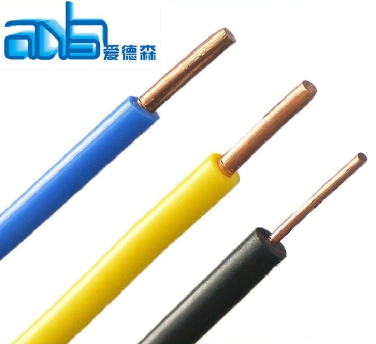 pvc coated copper material 10 gauge solid electrical single core wire