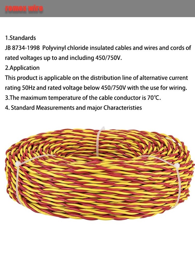 18AWG Twin Twisted Wire Flexible Stranded Copper Lamp Wire