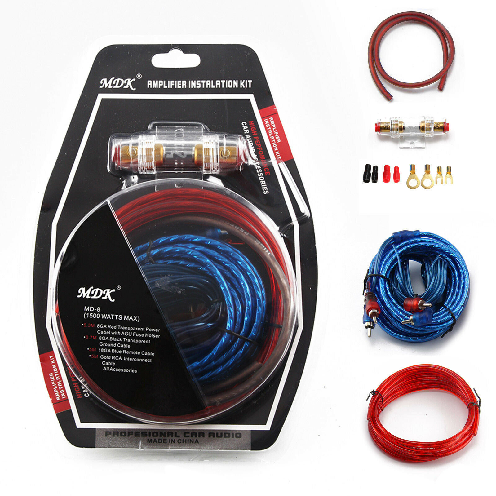 Car audio installation cable suit  0 Gauge power cable amplifier car subwoofer wiring kit