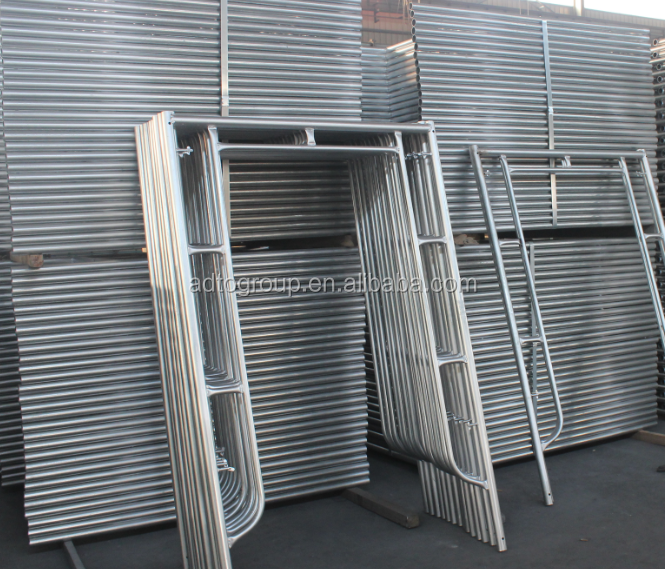 Mason or Ladder Door Frame Scaffolding Construction with Movable Platform