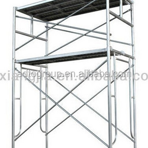 Mason or Ladder Door Frame Scaffolding Construction with Movable Platform