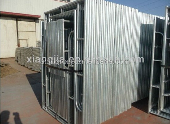 Mason or Ladder Door Frame Scaffolding Construction with Movable Platform