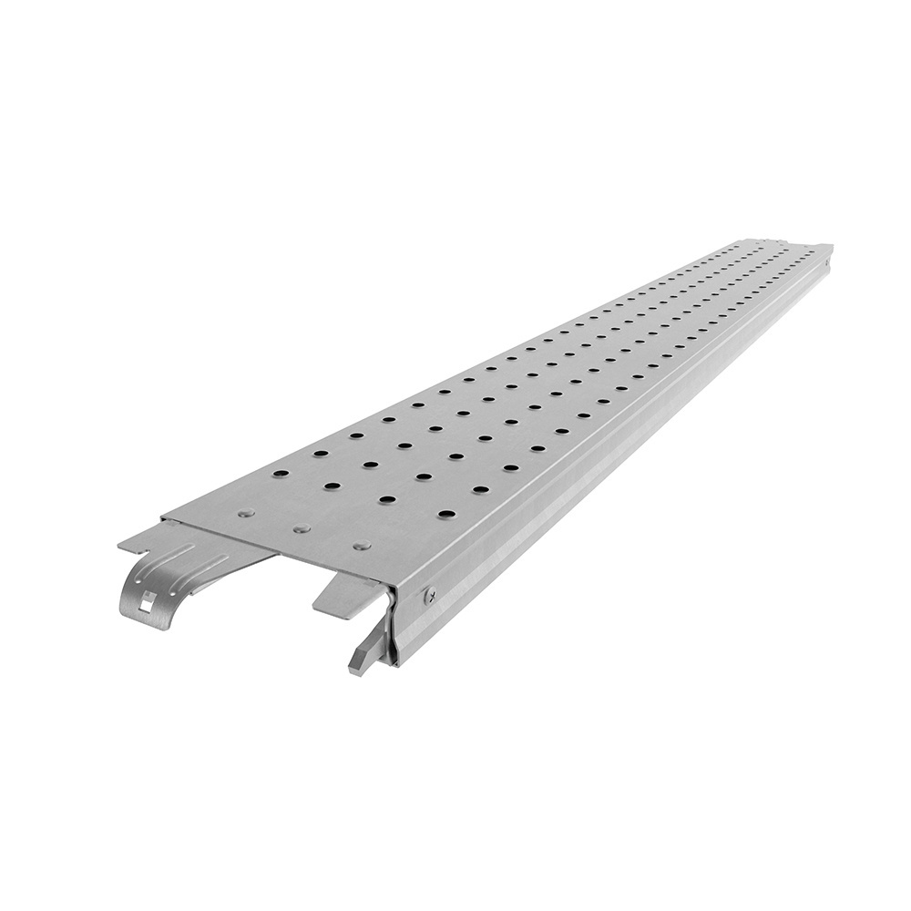 Cheap walk board scaffolding steel plank scaffold board steel plank 5' dog ear scaffolding steel walkway plank with hooks