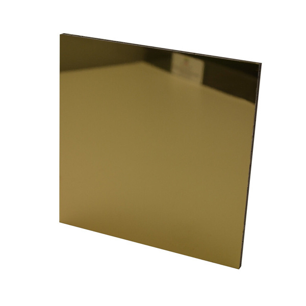 Alucobond Mirror Gold Finished Aluminum Composite Panel ACP Sheet Price for Travel Trailer Paneling Decoration