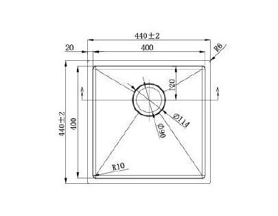 Hot Sale Stainless Steel 304 Kitchen Sink Handmade  Kitchen Sinks 304 stainless steel sink