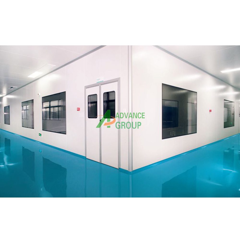 Advance Professional customized clean room fire proof auto double swing door for lab hospital