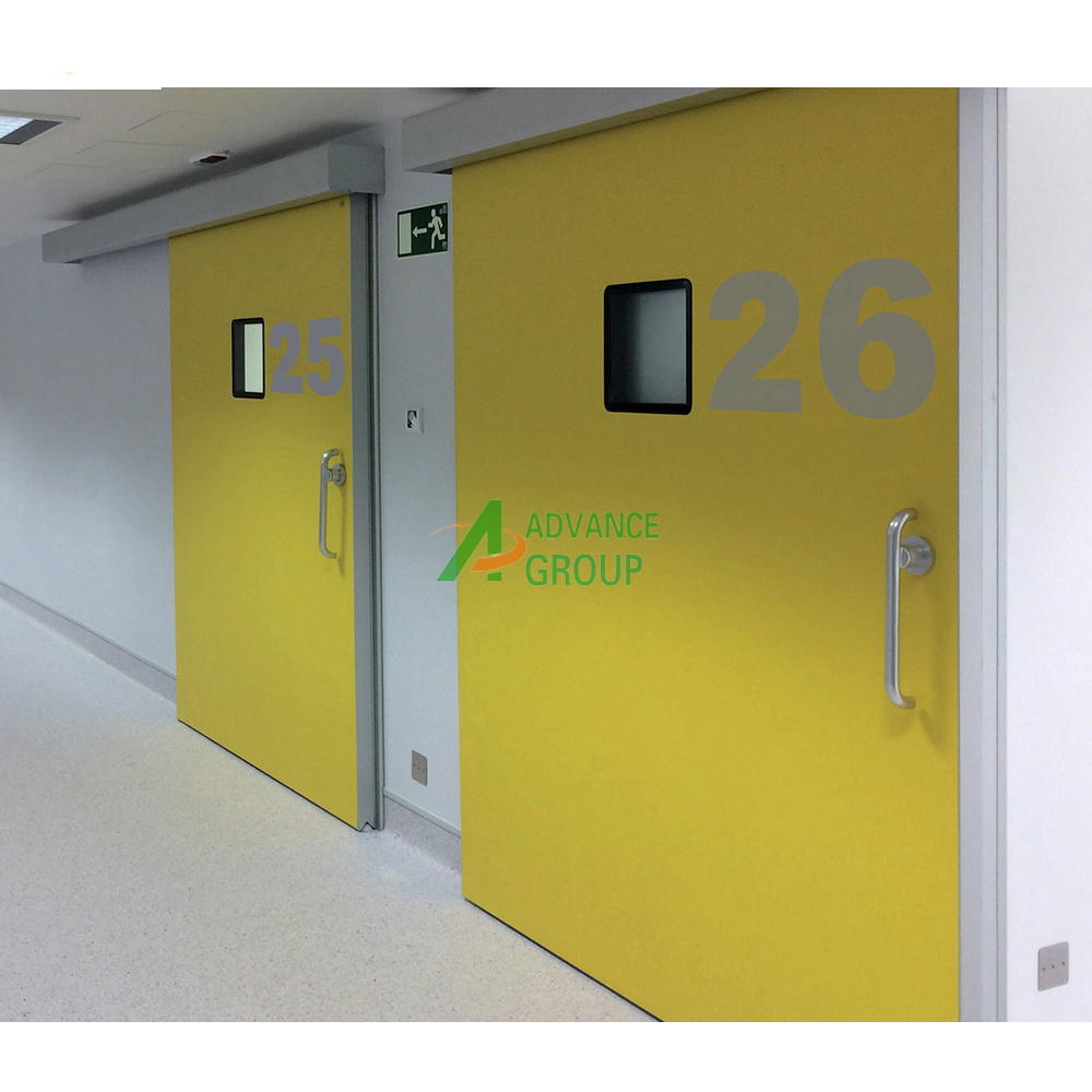 Cleanroom System Interior Swing Doors Flush Steel Doors Cleanroom Fireproof Doors