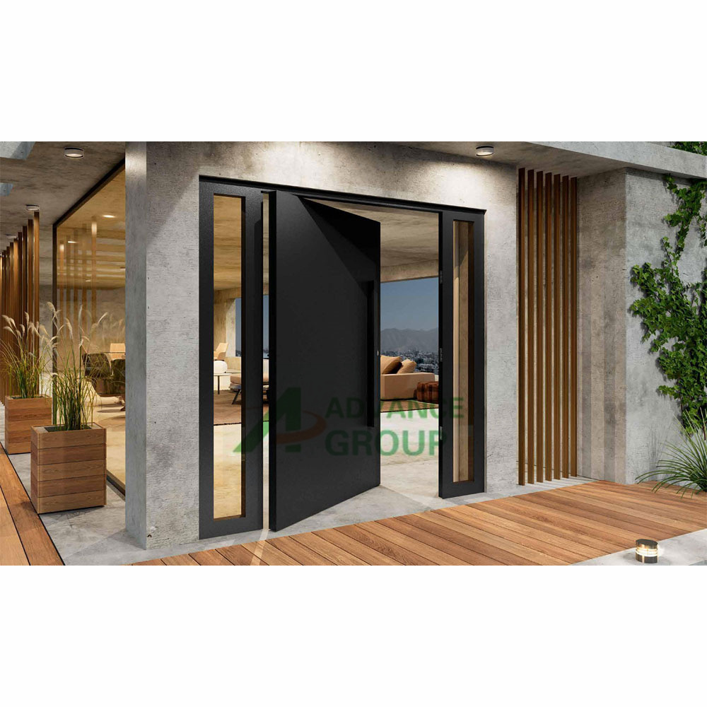 Villa luxury modern back exterior house door security stainless steel doors entry front doors for houses modern