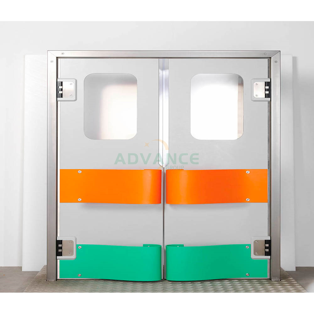 2024 Automatic Closing Stainless Steel Double Leaf Restaurant Kitchen Traffic Swing Doors