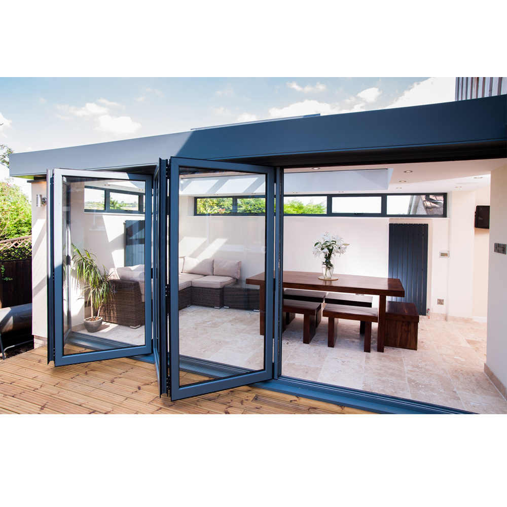 Advance Cost-effective Insulated Soundproof Interior Bifold Doors Aluminium Exterior Bi Fold Accordion Patio Doors