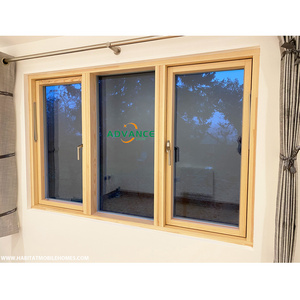 Modern Designs French Models Dimensions Solid Wooden Arch Teak Wood Aluminium-Wood Clad casement Windows