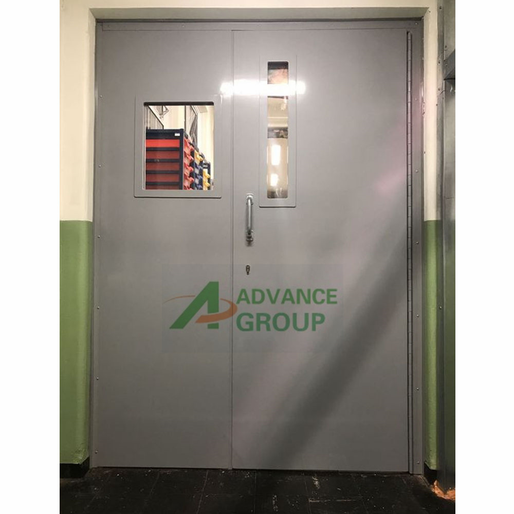 Commercial Shopping Centers Fireproof Door Fire Rated Door equipped With Panic Bar