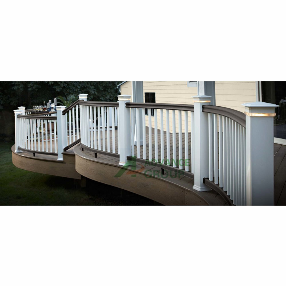 Advance Popular Powder Coated Square Black Aluminum Railing for the Balcony for Outdoor