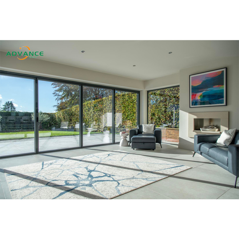 Bi-folding Doors Manufacturer Partition Walls Aluminum Frame Glass Patio Garden Exterior Folding Door