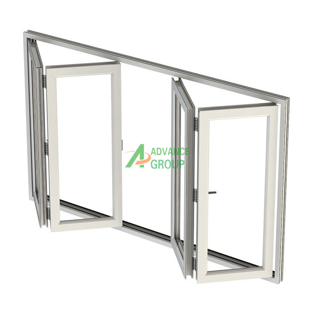 American Style Manufacture Aluminum Storefront Electric Vertical Sliding Bi-folding Up Windows And Doors