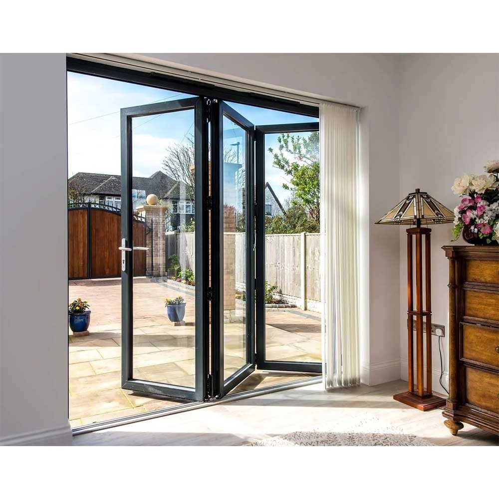 Advance Custom Exterior Folding Aluminium French Balcony Door Sliding Double Glazed Doors And Windows