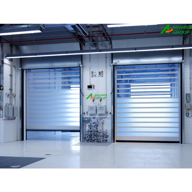 2024 Hard aluminum material fast automatic high speed horizontal spiral roller shutter sliding door