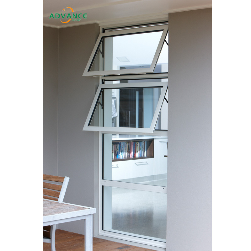 Advance Hurricane Impact Double Glazed Windows Upvc Pvc Casement Glass House Window Price