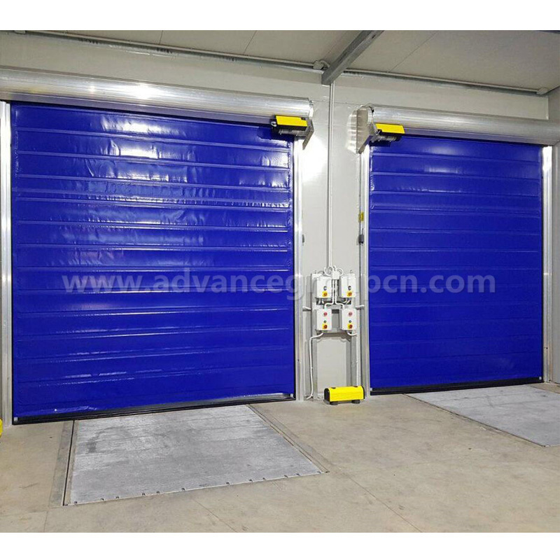 ADVANCE high quality  motorized thermal insulated pvc curtain freezer high speed rolling up doors for cold room