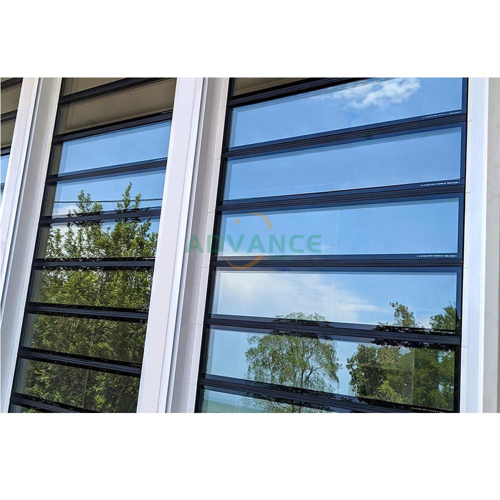 Exterior aluminium ventilation jalousie glass louver windows