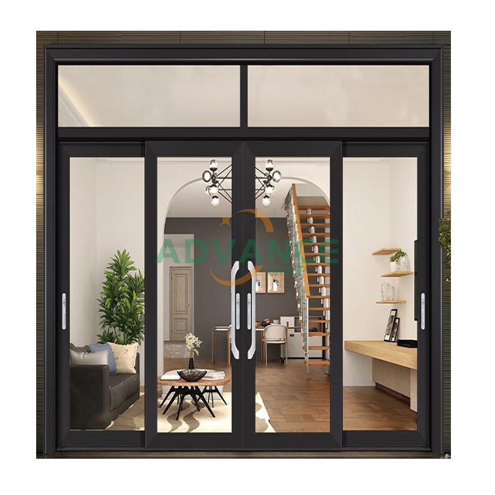 Wholesale Security insulated double glazed glass aluminum patio sliding door for balcony