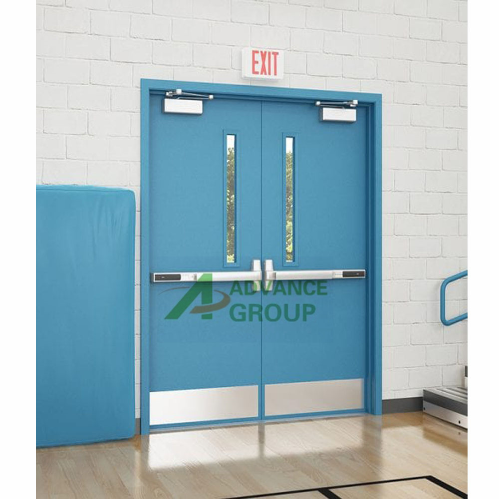 ADVANCE Factory Wholesale Single Leaf Steel Wooden Fire Door Residential Corridor Fire Rated Door Other Doors