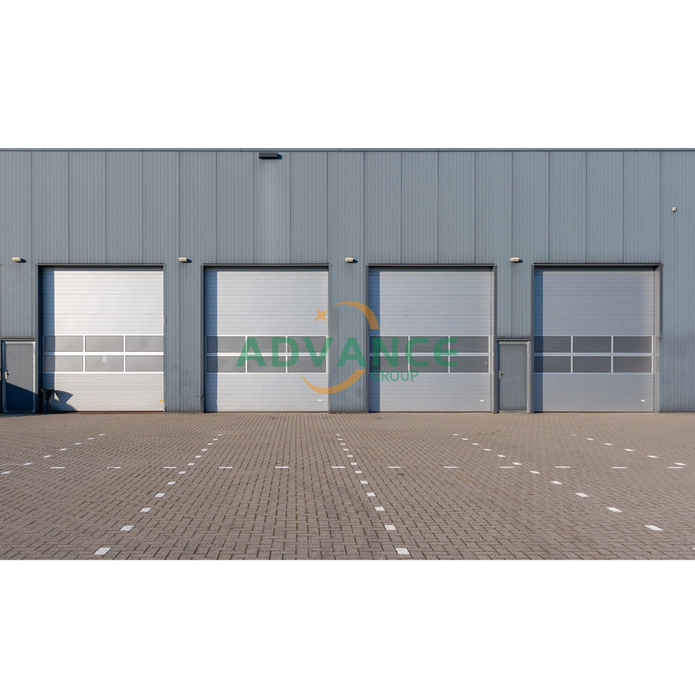 High Quality overhead sectional Garage Door logistic system use transparent sliding Garage Doors