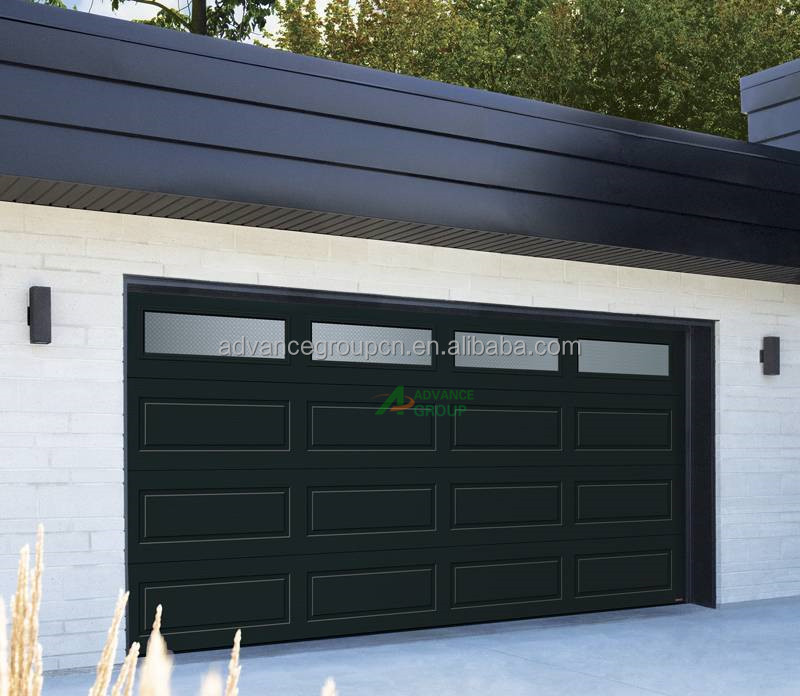 Advance 16x8 Aluminum Tempered Glass Garage Door for House