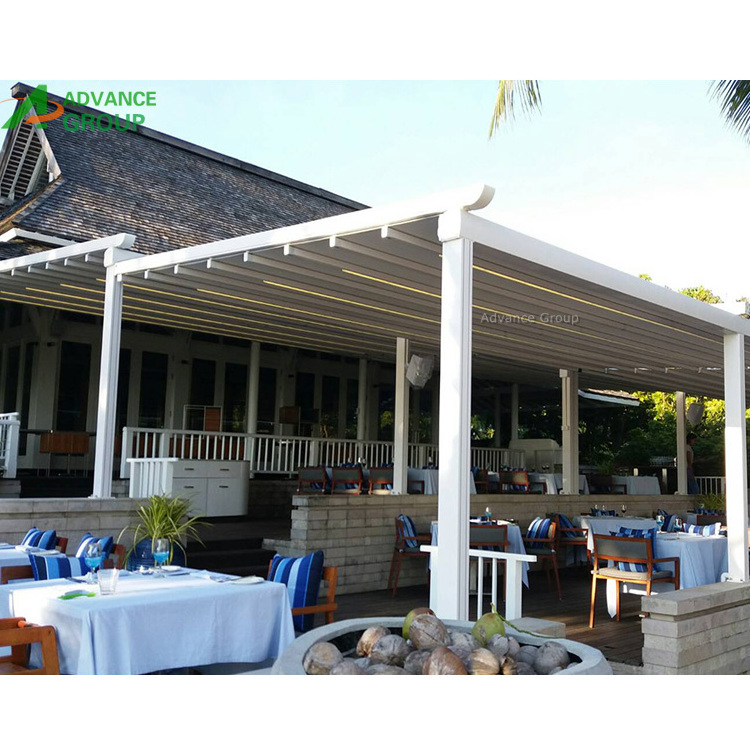 Advance Factory Supplier Opening Roof Retractable Awning Outdoor Restaurant Patio Furniture