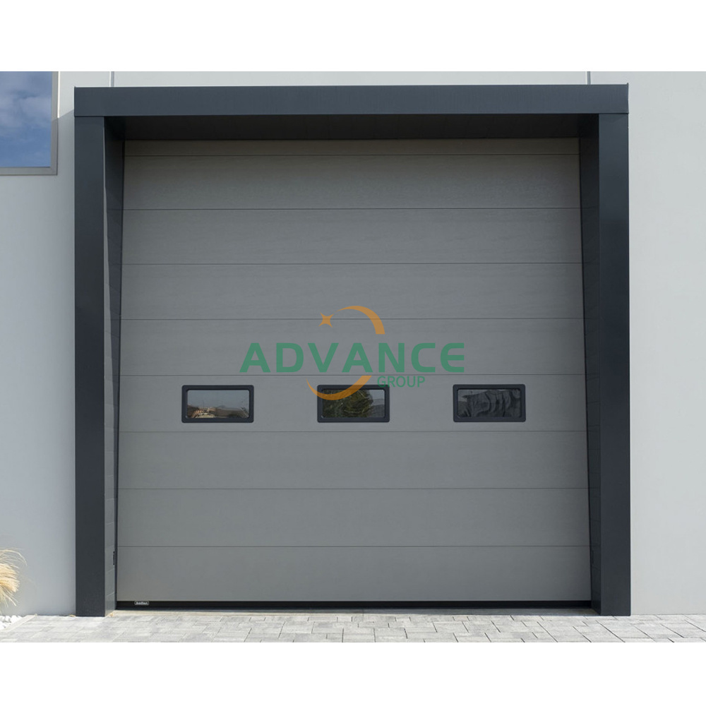 anti-pinch hand sectional industrial garage door high speed 4cm panel sectional overhead doors safety industrial lifting door