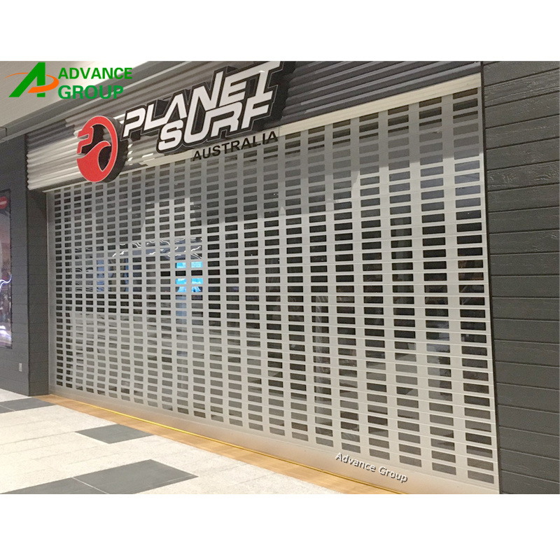 Cheap price Aluminum Grille Roller Shutter Security Shop Front Doors Electric Aluminum Alloy Panel Roller Rolling Shutter