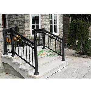 Advance Popular Powder Coated Square Black Aluminum Railing for the Balcony for Outdoor