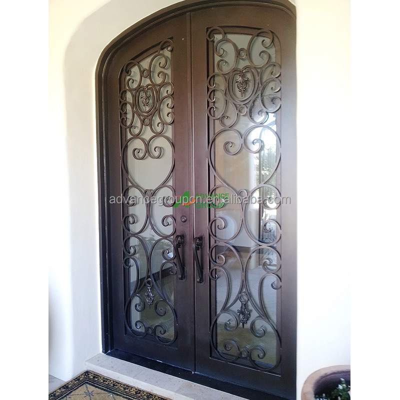 Customize Electric Main Iron Entrance Gate Design Villa Gates Single Main Door Exterior Iron Gate Price