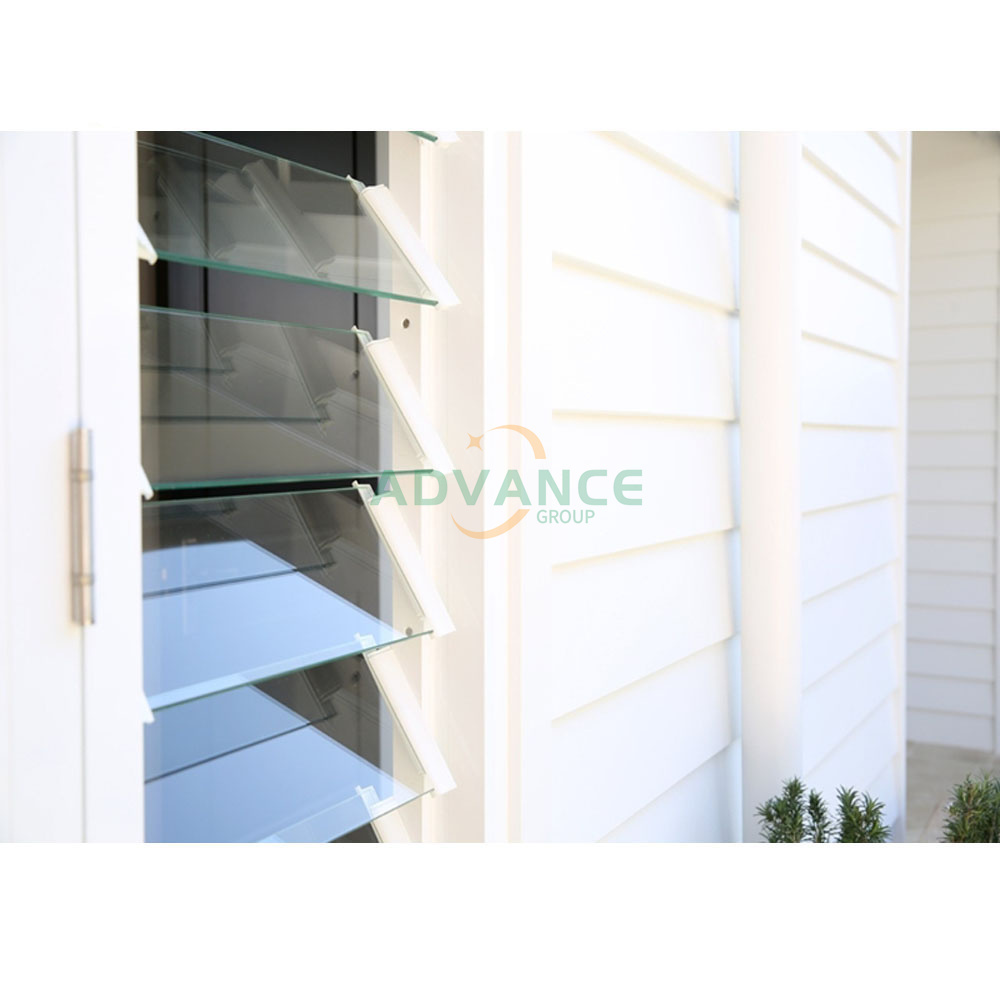 Advance Rolling Window Blinds Aluminum Glass Louvre Shutter Windows soundproof insulated glass window