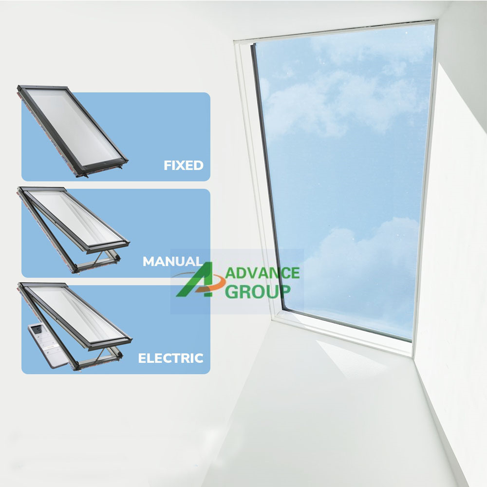 Excellent waterproof good ventilation skylight villa attic roof window converts to balcony opening up your loft space