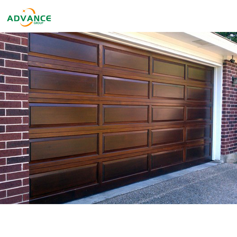 China supplier carriage house wood garage door automatic electric residential double garage door for security