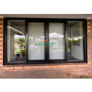 Modern design customized sliding windows triple glass hurricane impact aluminium sliding window