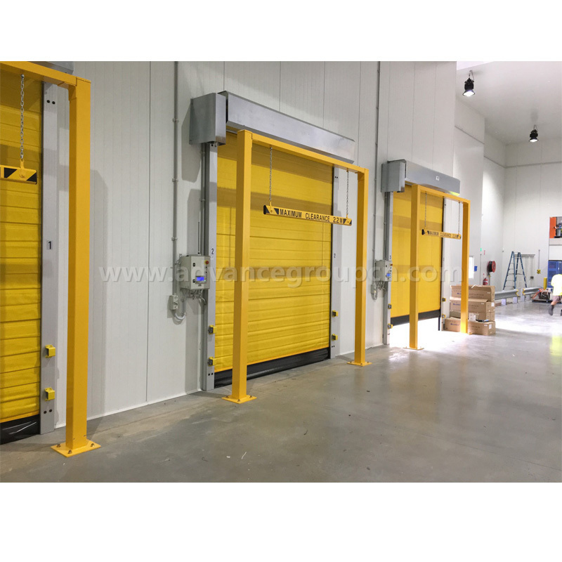 Advance high speed roll up freezer doors windproof cold storage rapid door safety freezer room doors