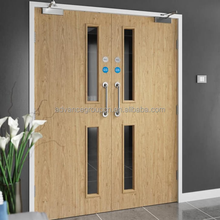 Advance Wholesale Price Fire Proof Wooden Door one hour Fire rated Door Hotel Fire Wooden Door