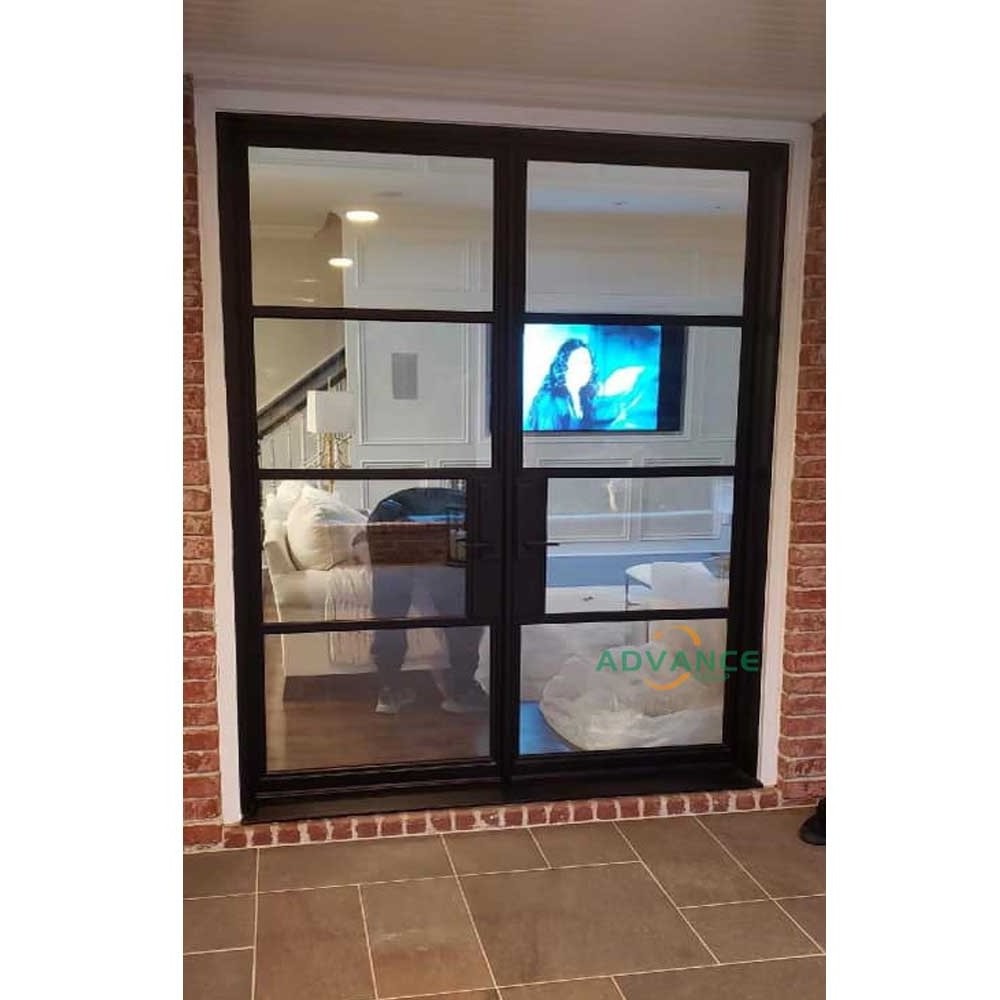 Entry Door Design Entrance Security Wrought Iron Door With Glass