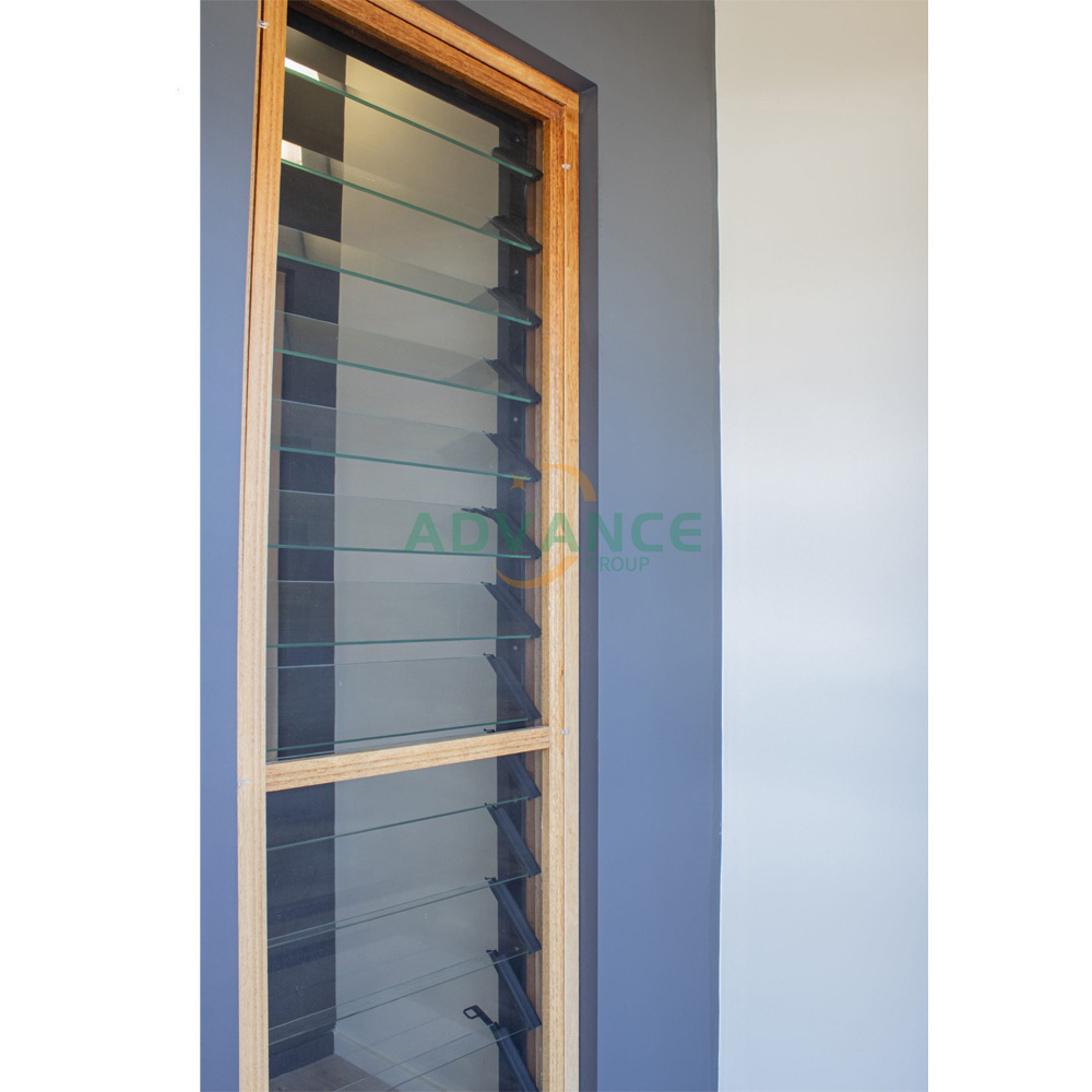 Modern electric aluminium frame frosted durable bullet proof glass home louvre windows