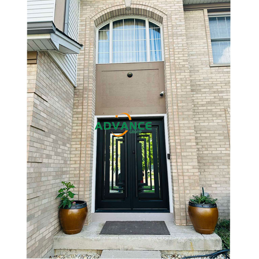 Exquisitely Designed Modern Exterior Arches Double Front Main Wrought Iron Exterior Door Design