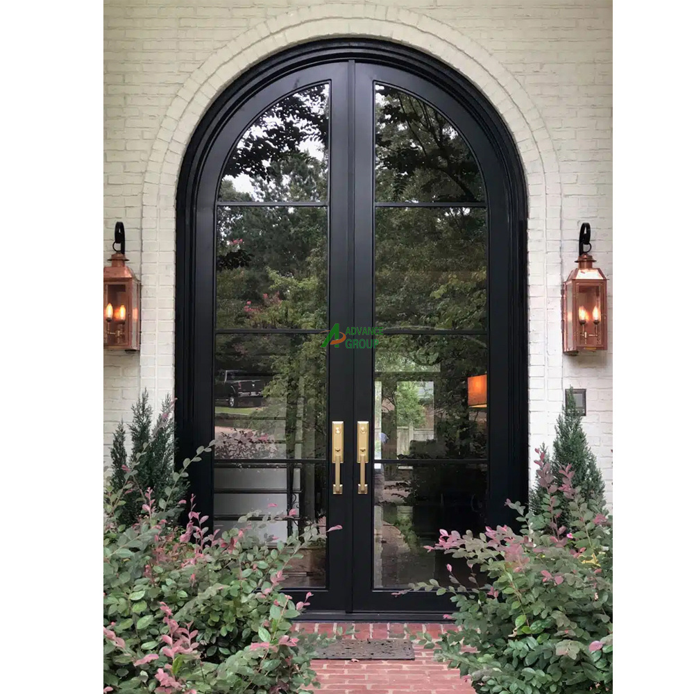 Modern Customized wrought iron front door for wine cellar fabrication