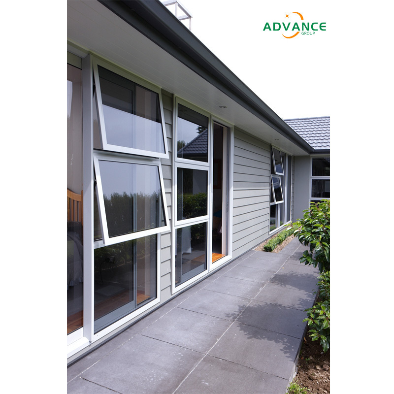 Advance Hurricane Impact Double Glazed Windows Upvc Pvc Casement Glass House Window Price