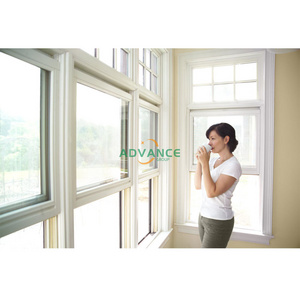 Advance Accordion Windows Cost Double Color UPVC Single Hung Windows And Doors