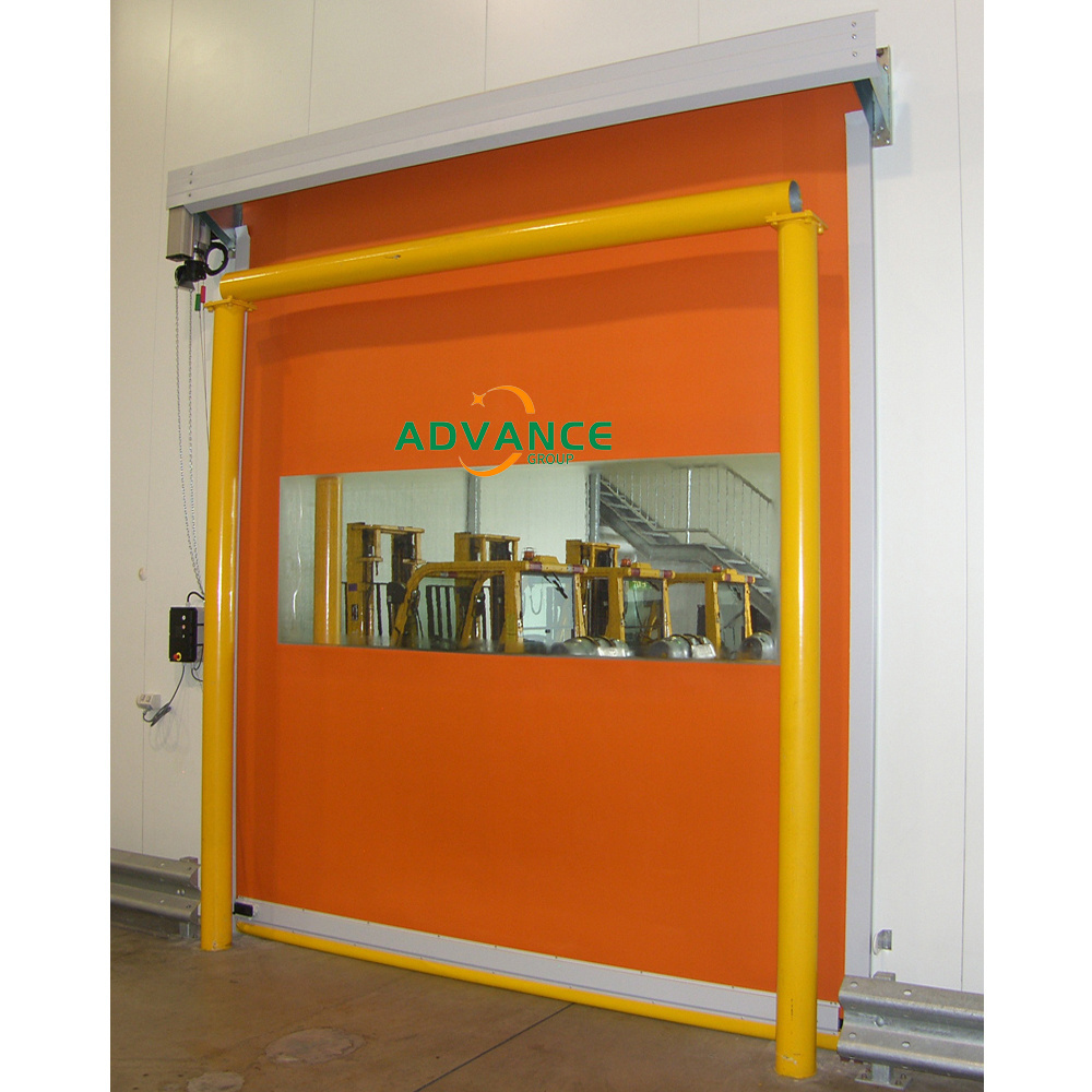 Advance Warehouse Dock Door Automatic Commercial Rapid Door High Speed Roll Up Sheet Shutter PVC high speed door