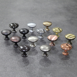 Zinc Alloy square brushed nickel mushroom cabinet knobs