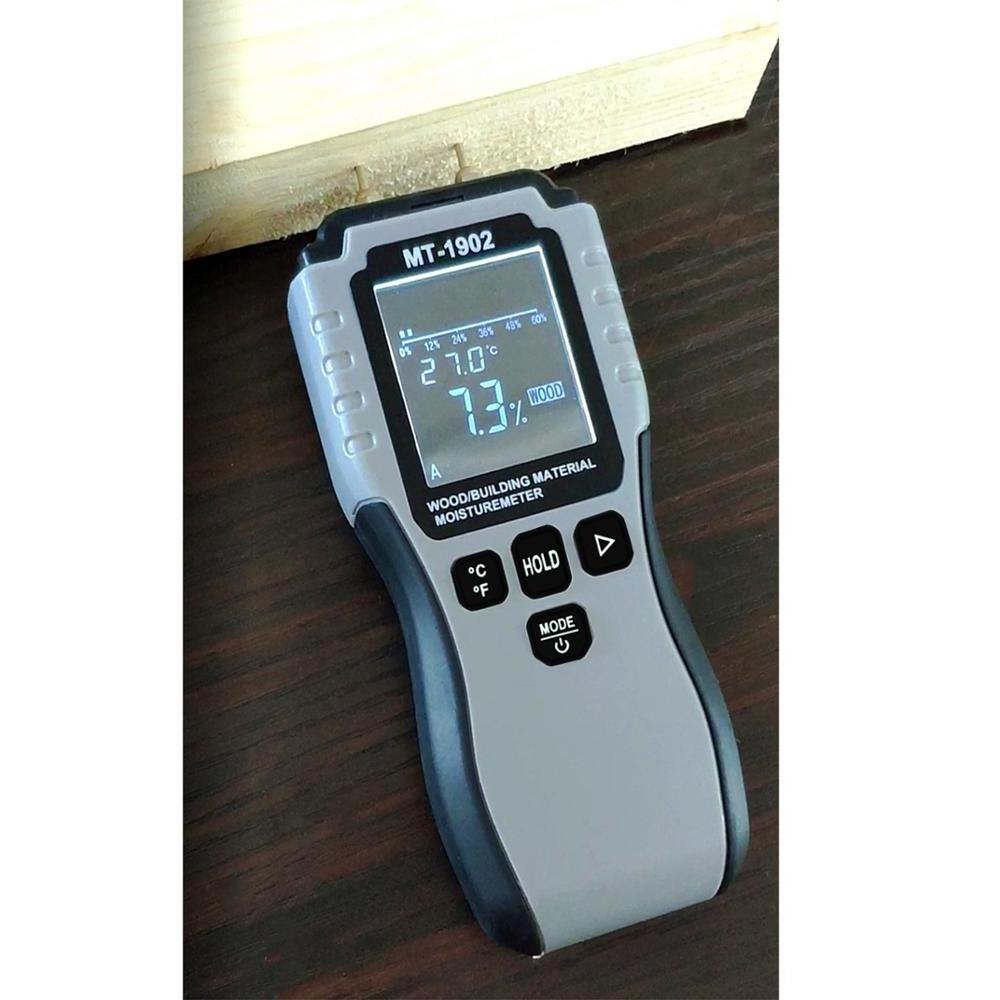 2021 New! 5-50%Two Pins Digital Wood Moisture Meter Hot Humidity Tester 0.1 percent Accuracy Hygrometer Timber Damp Detector