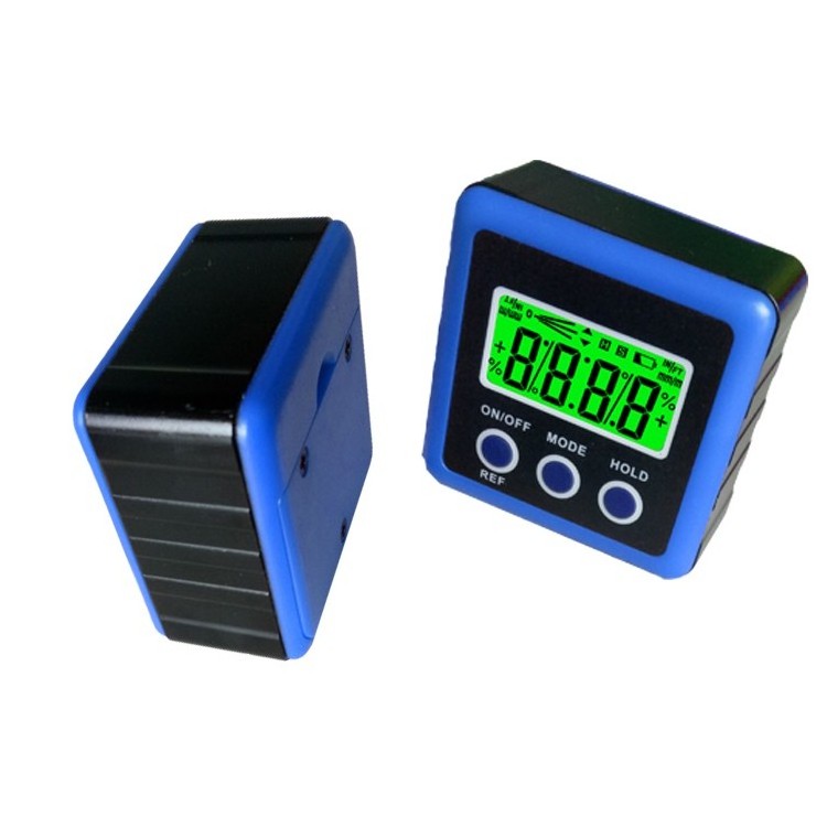 Magnet base 5.8cm Cube Mini Portable Backlight Digital Level Angle Gauge