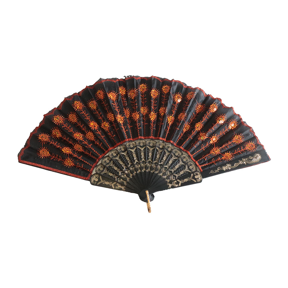 Fu Tai Chi Hand Fan for Men Women Festival Dance Gift Performance Decorations Large Nylon Folding Hand Fan